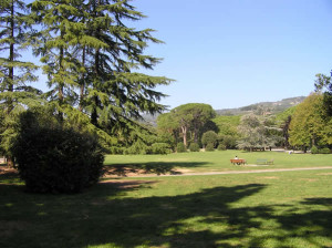 El parque termal de Montecatini Terme. Autor y Copyright Marco Ramerini