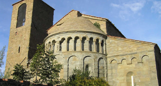 L'abside della Pieve di Gropina, Loro Ciuffenna, Arezzo. Autore e Copyright Marco Ramerini