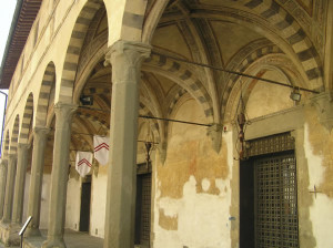 Loggia dello Spedale di Sant'Antonio, Lastra a Signa. Author and Copyright Marco Ramerini