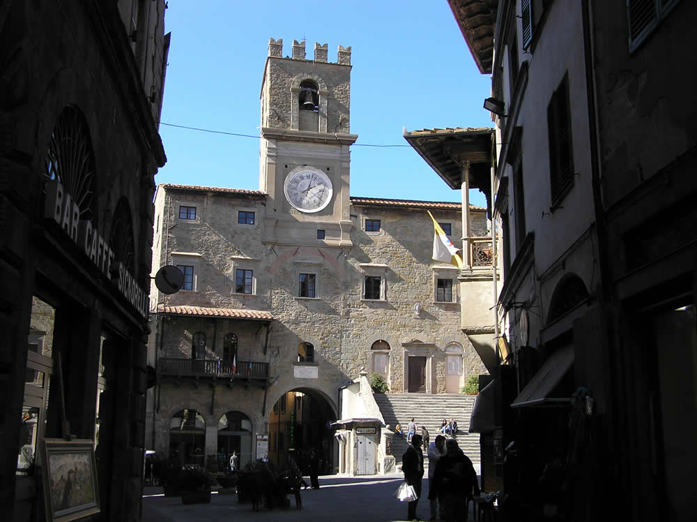 Palazzo Comunale, Cortona, Arezzo. Autor y Copyright Marco Ramerini.