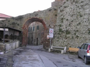 Porta di San Giovanni Battista. Castiglione della Pescaia. Author and Copyright Marco Ramerini