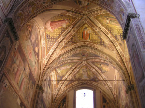 Affreschi, Basilica di Santa Croce, Firenze. Author and Copyright Marco Ramerini