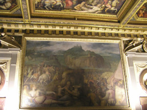 Battaglia di San Leo, Sala di Leone X, Palazzo Vecchio, Firenze. Italia. Author and Copyright Marco Ramerini