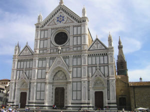 Facciata della Basilica di Santa Croce, Firenze. Author and Copyright Marco Ramerini