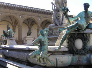 Fontana del Nettuno (Biancone), Piazza della Signoria, Firenze. Author and Copyright Marco Ramerini