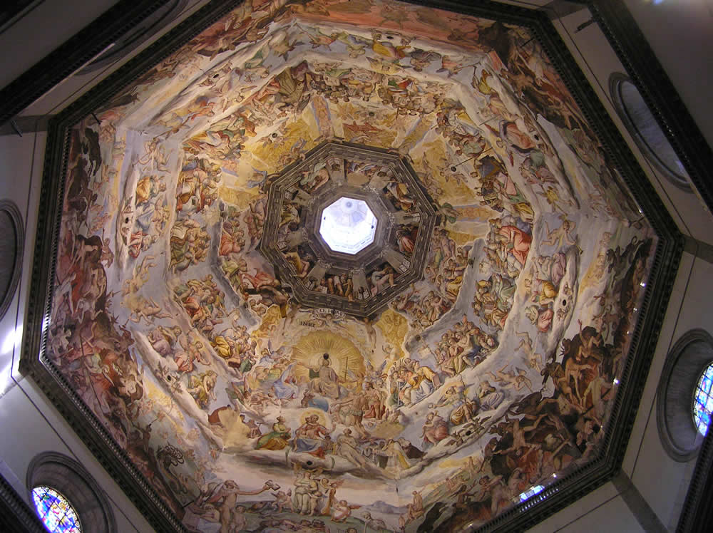 Gli affreschi della Cupola del Duomo, Firenze, Italia. Author and Copyright Marco Ramerini