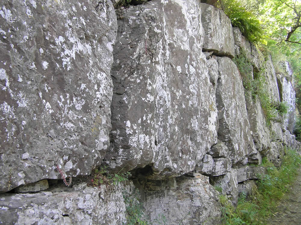 The massive boulders of the Etruscan walls Author and Copyright Marco Ramerini