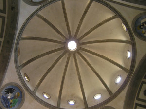 Interno, Cappella de' Pazzi, Basilica di Santa Croce, Firenze. Author and Copyright Marco Ramerini