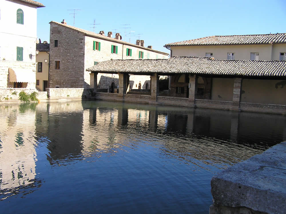 Bagno Vignoni, San Quirico d'Orcia, Siena. Author and Copyright Marco Ramerini