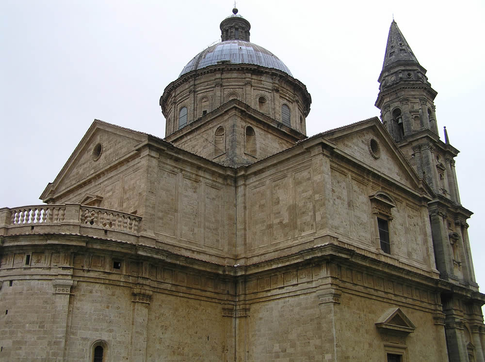 Chiesa o Santuario della Madonna di San Biagio, Montepulciano, Siena. Author and Copyright Marco Ramerini..
