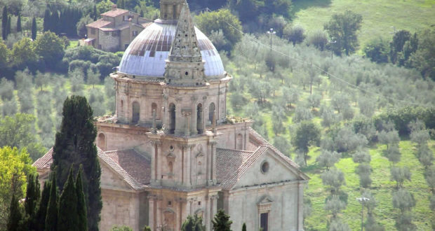 Chiesa o Santuario della Madonna di San Biagio, Montepulciano, Siena. Author and Copyright Marco Ramerini.
