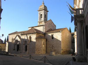 Collegiata o Pieve di Osenna (Santi Quirico e Giulitta), San Quirico d'Orcia, Siena. Author and Copyright Marco Ramerini.