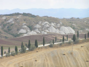 Le paysage de la Crete Senesi, Sienne. Auteur et Copyright Marco Ramerini