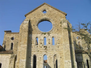 L'abside dell' Abbazia di San Galgano, Chiusdino, Siena. Author and Copyright Marco Ramerini.