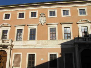 Palazzo Chigi, San Quirico d'Orcia, Siena. Author and Copyright Marco Ramerini.