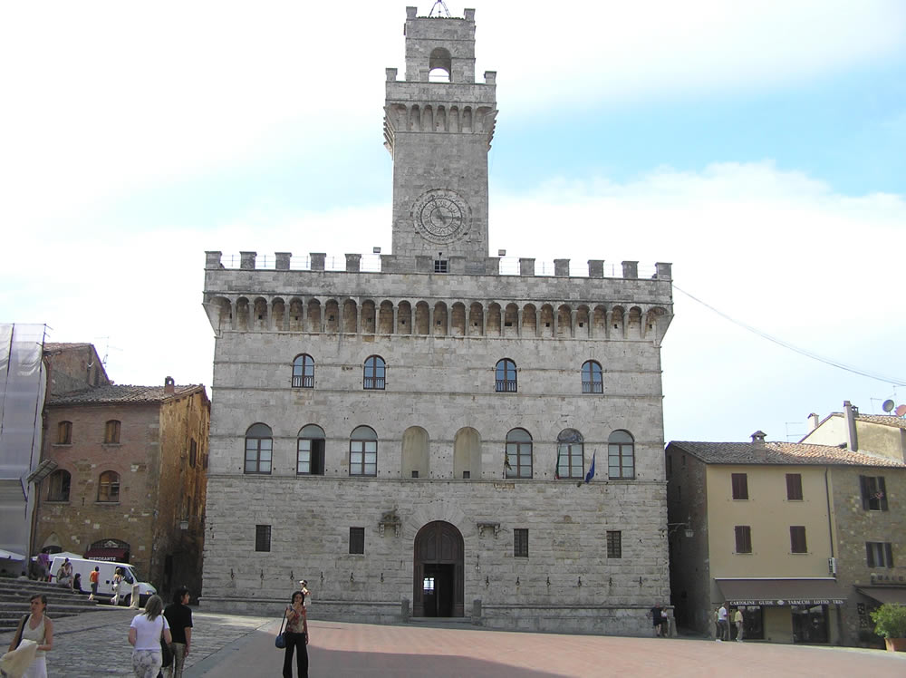 Palazzo Comunale, Montepulciano, Siena. Author and Copyright Marco Ramerini