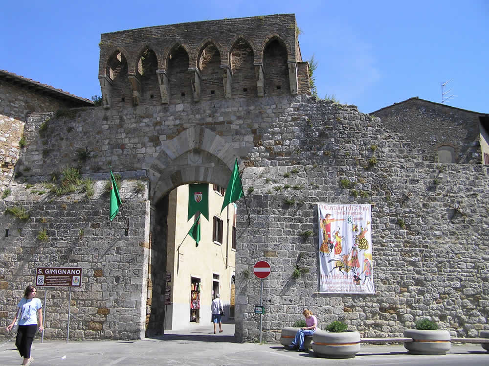 Porta San Matteo, San Gimignano, Siena. Author and Copyright Marco Ramerini
