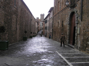 Via Ricasoli, Montalcino, Siena. Author and Copyright Marco Ramerini