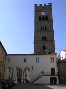 Campanile della Pieve romanica di San Jacopo, Altopascio, Lucca. Author and Copyright Marco Ramerini