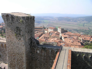 Il Torrione della Fortezza Senese, Massa Marittima, Grosseto. Author and Copyright Marco Ramerini