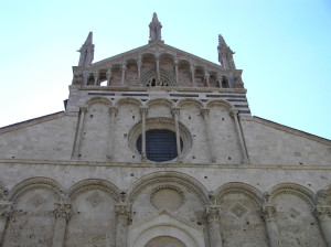 Particolare della facciata del Duomo, Massa Marittima, Grosseto. Author and Copyright Marco Ramerini