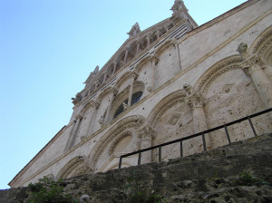 Particolare della facciata del Duomo, Massa Marittima, Grosseto.. Author and Copyright Marco Ramerini