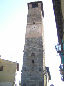 Torre dell'Orologio (XIV secolo), Vicopisano, Pisa. Author and Copyright Marco Ramerini