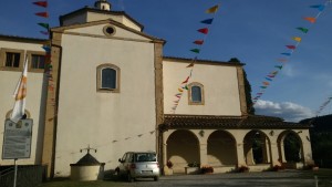 Santuario di Pancole. Via Francigena da Gambassi a San Gimignano.