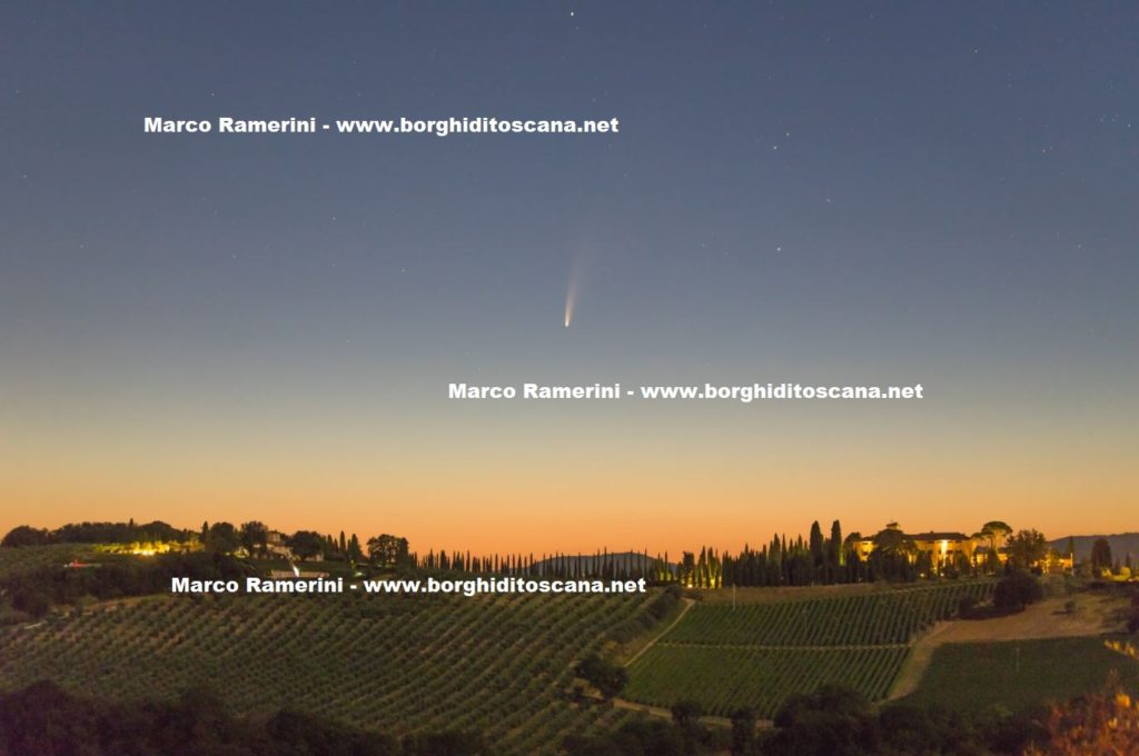 Cometa Neowise. Autore e Copyright Marco Ramerini.,