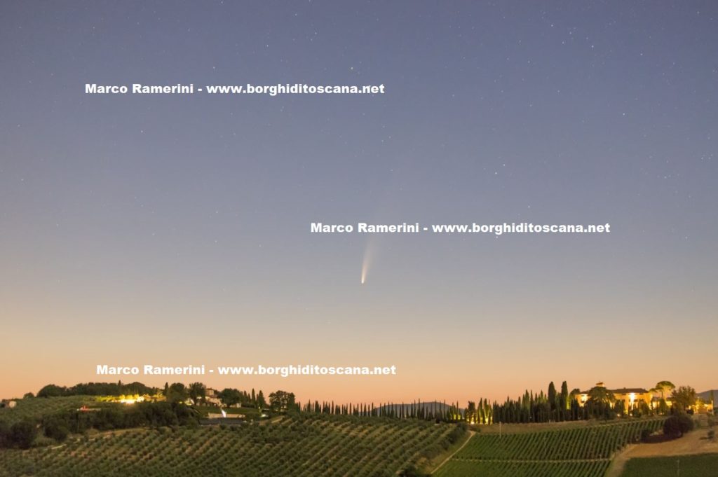 Cometa Neowise. Autore e Copyright Marco Ramerini.,