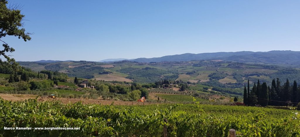 Panorama sul Chianti. Autore e Copyright Marco Ramerini