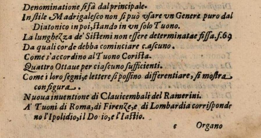 Compendio del trattato de' generi e de' modi della musica Giovanni Battista Doni 1635 pagina XXIX