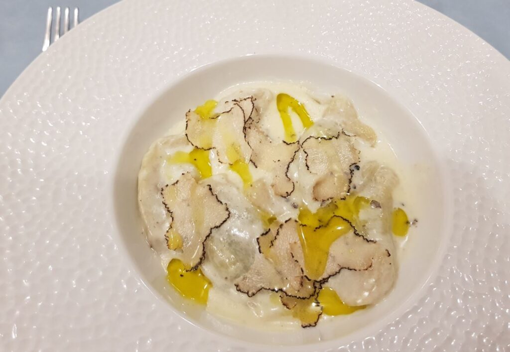 Gnocchi con ricotta, tartufo e spinaci, Ristorante Pizzeria Triocco